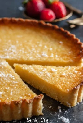 Freshly baked homemade tart crust ready for filling