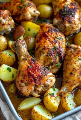 Delicious Lemon Garlic Chicken dish garnished with herbs and lemon slices.