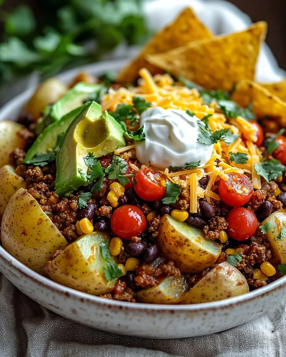 Loaded Potato Taco Bowl