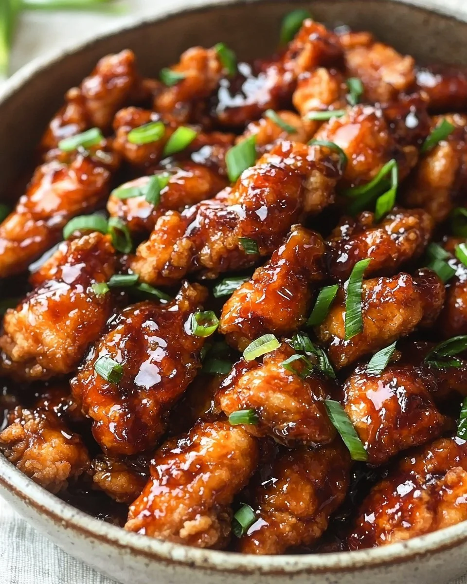 Mongolian chicken, a Chinese-inspired American dish, has crispy fried chicken smothered in … | Chinese cooking recipes, chicken breast recipes, chicken dishes recipes