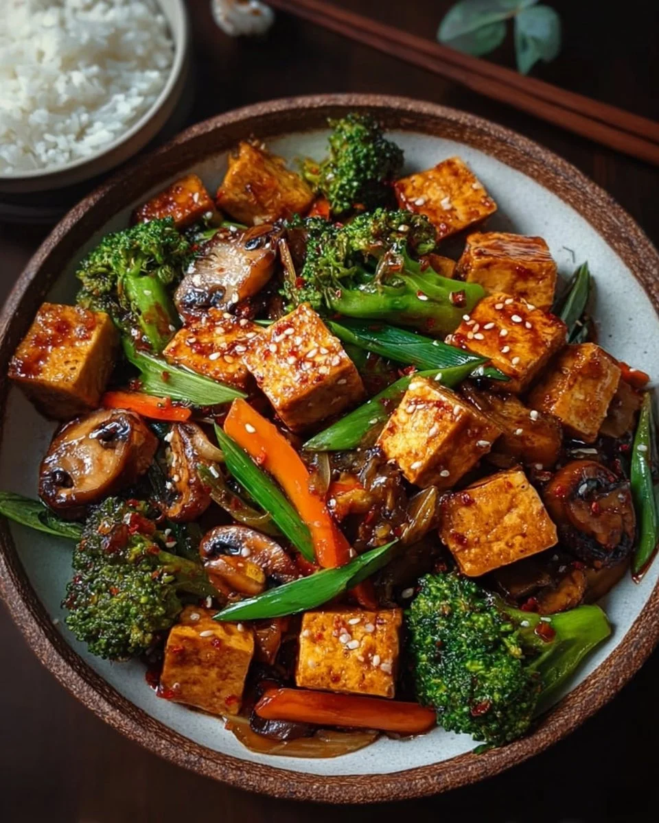 Mushroom and Tofu Stir-Fry