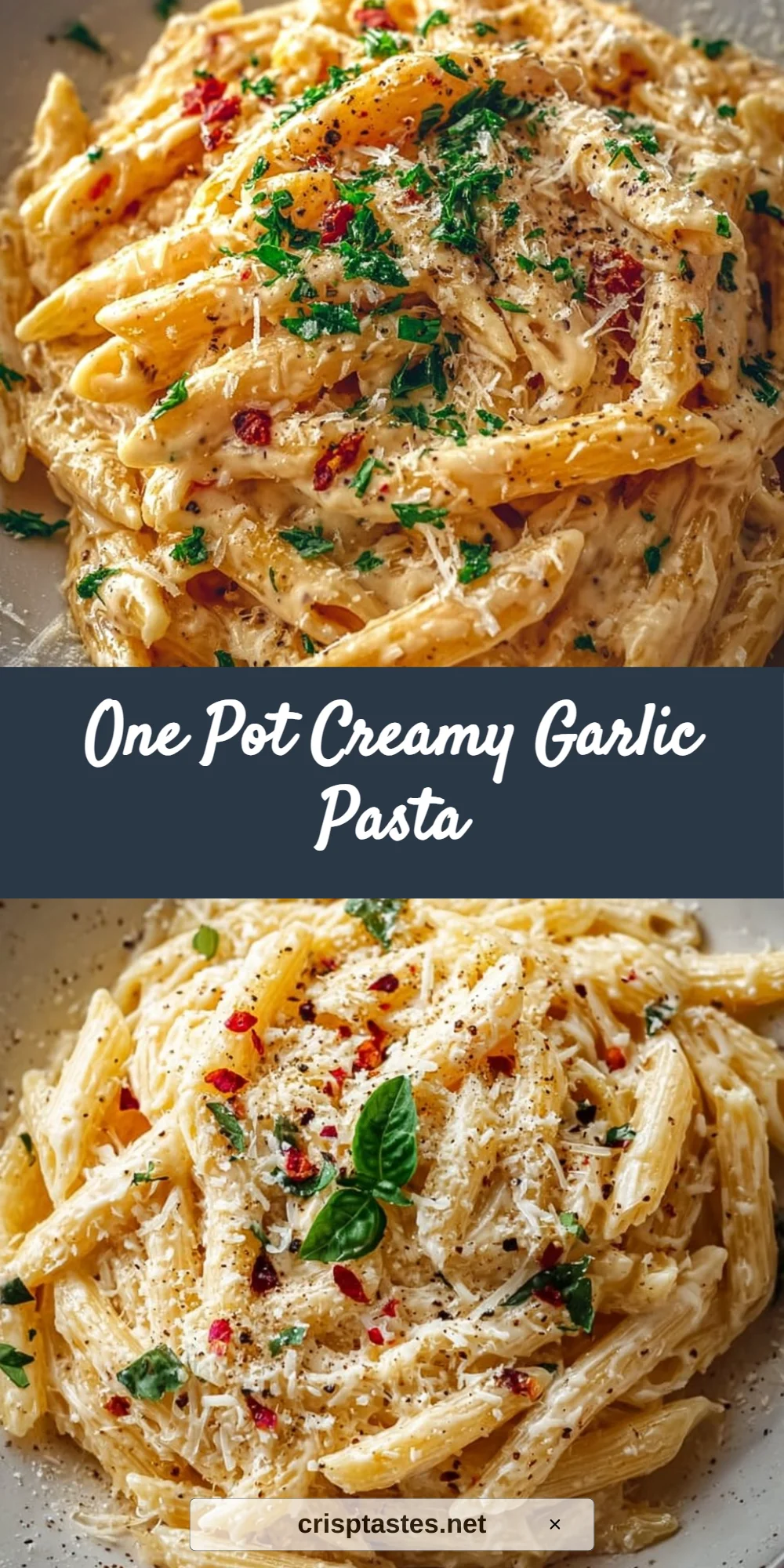 One Pot Creamy Garlic Pasta