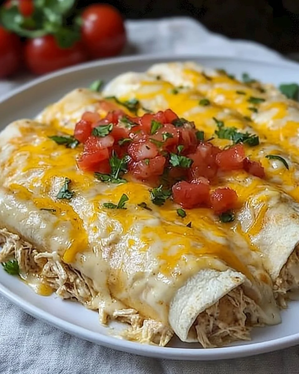 Queso Chicken Enchiladas for a Quick and Cheesy Dinner Delight