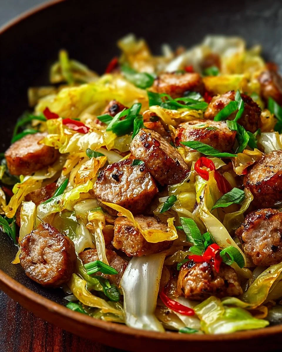 Sausage and Cabbage Stir Fry