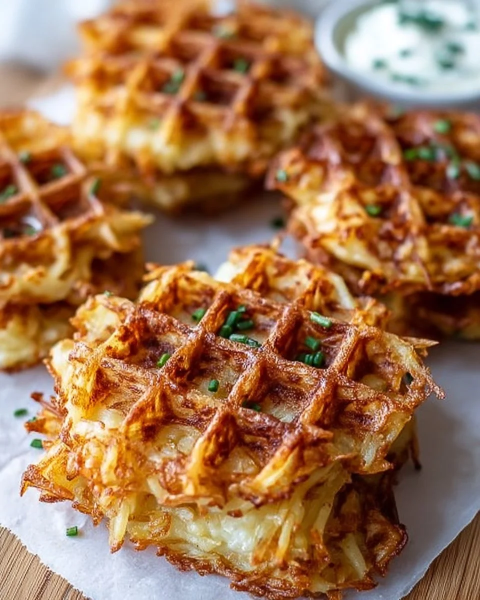 Savory Hashbrown Chaffles