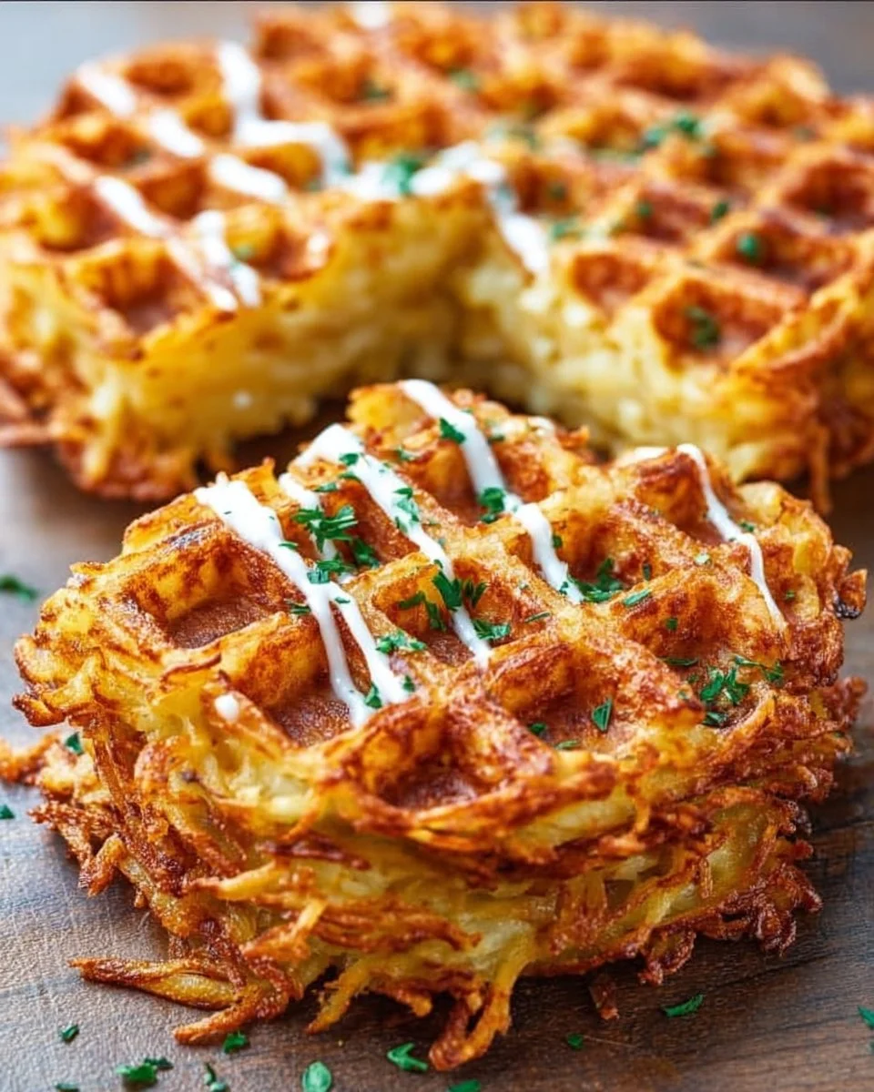 Savory Hashbrown Chaffles