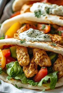 Sheet Pan Chicken Pitas with Herby Ranch on a plate
