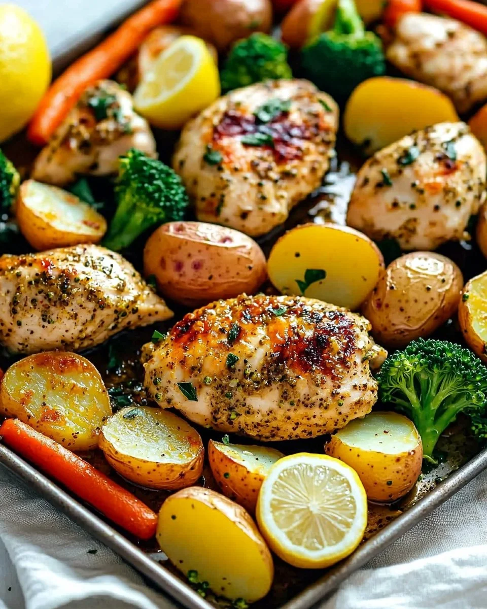 Sheet Pan Lemon Herb Chicken and Vegetables