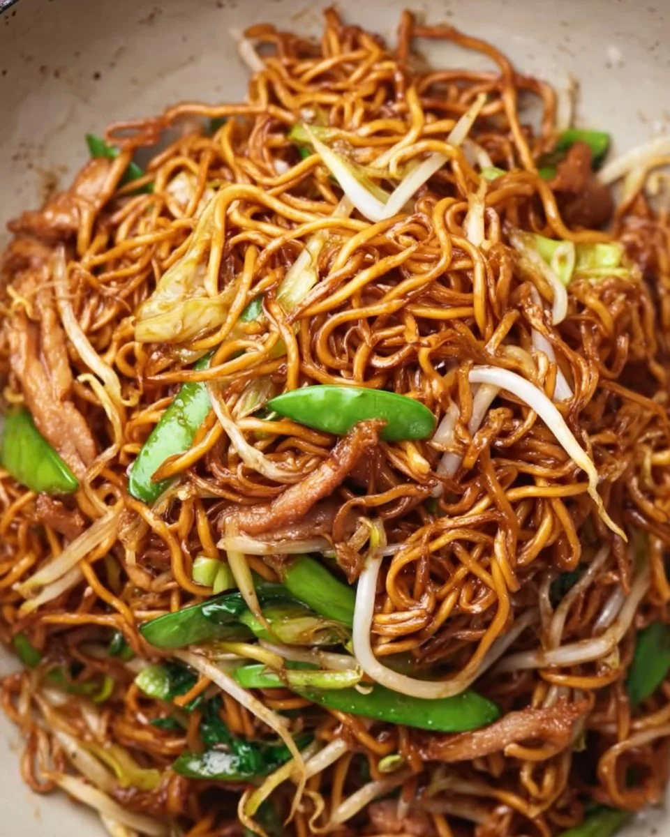 Soy Sauce Pan Fried Noodles (15 Minutes!)