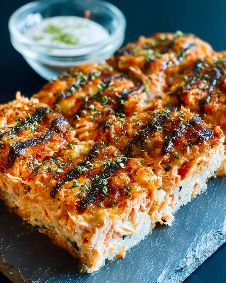 Spicy Tuna and Creamy Crab Sushi Bake