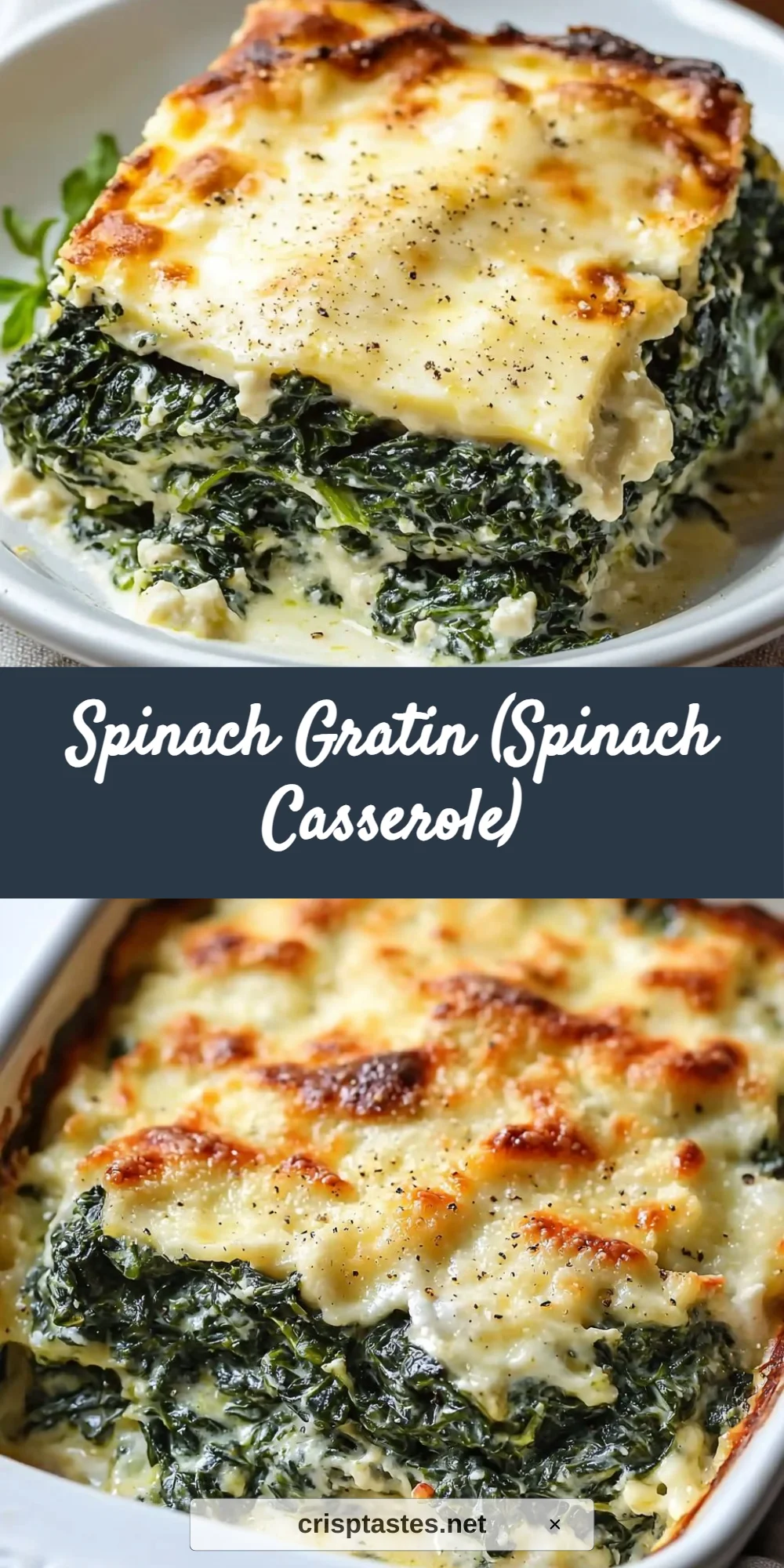 Spinach Gratin (Spinach Casserole)