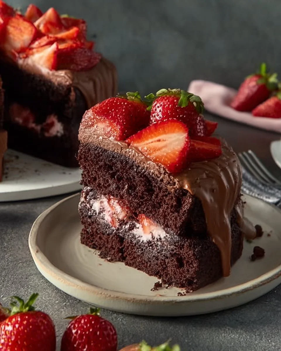 Strawberry Chocolate Cake