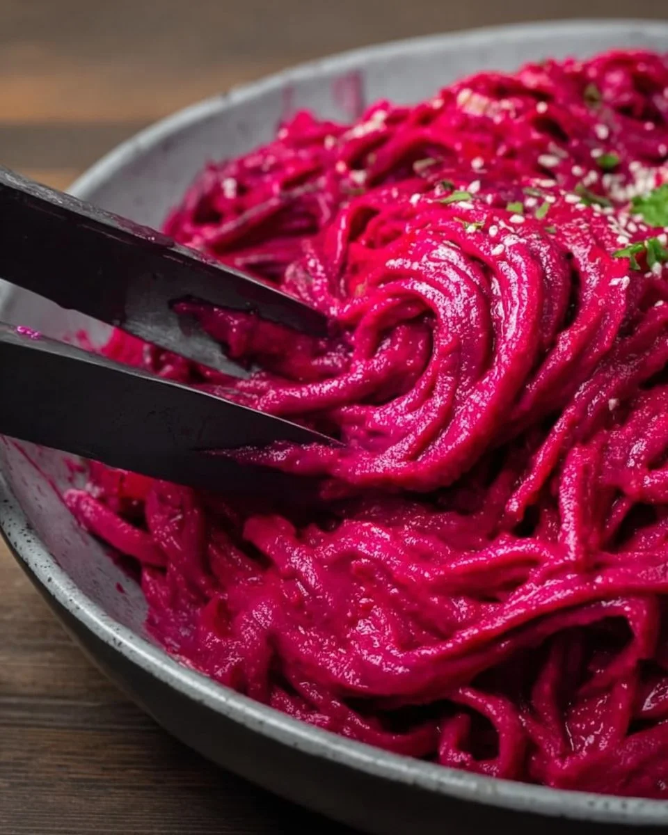 Vegan Beet Pasta