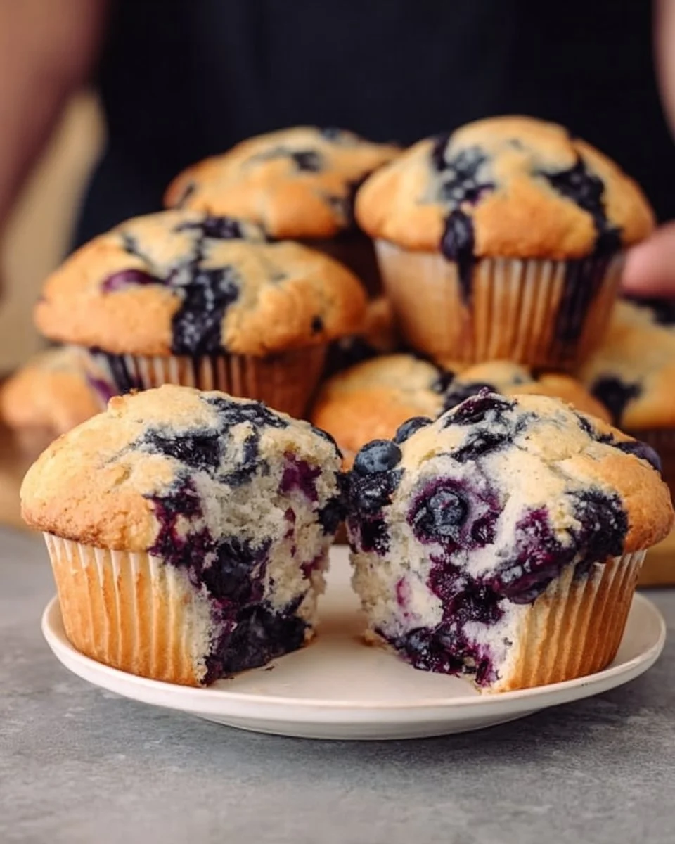 Vegan Blueberry Muffins