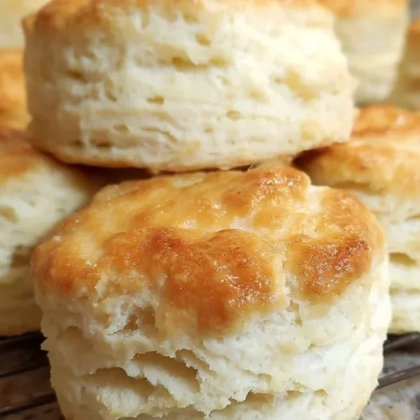 Fluffy 3-ingredient buttermilk biscuits fresh out of the oven