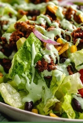 30-minute green goddess taco salad with fresh ingredients and vibrant colors