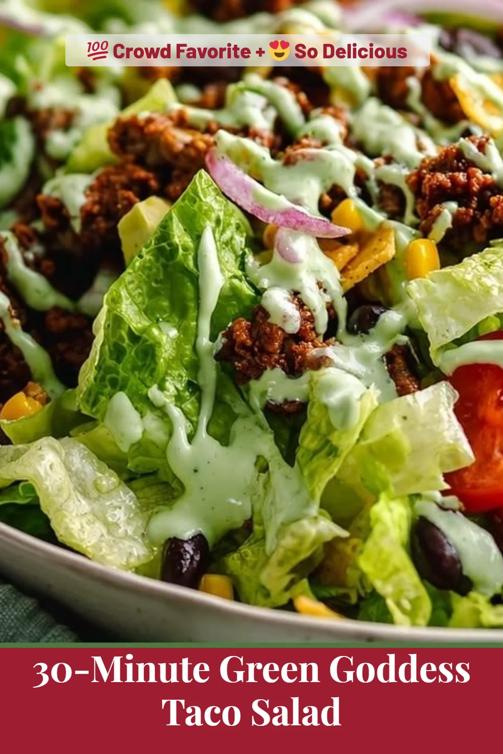 30-Minute Green Goddess Taco Salad
