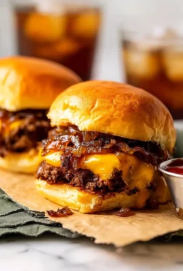 30-Minute Smash Burger Sliders plated with toppings