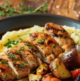 Aiguillettes de poulet grillées, plat savoureux et sain