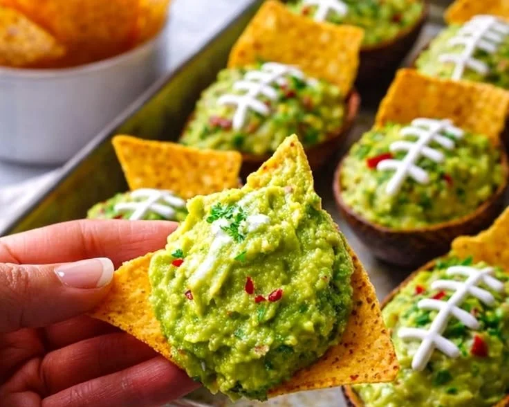 Avocado Guacamole Football