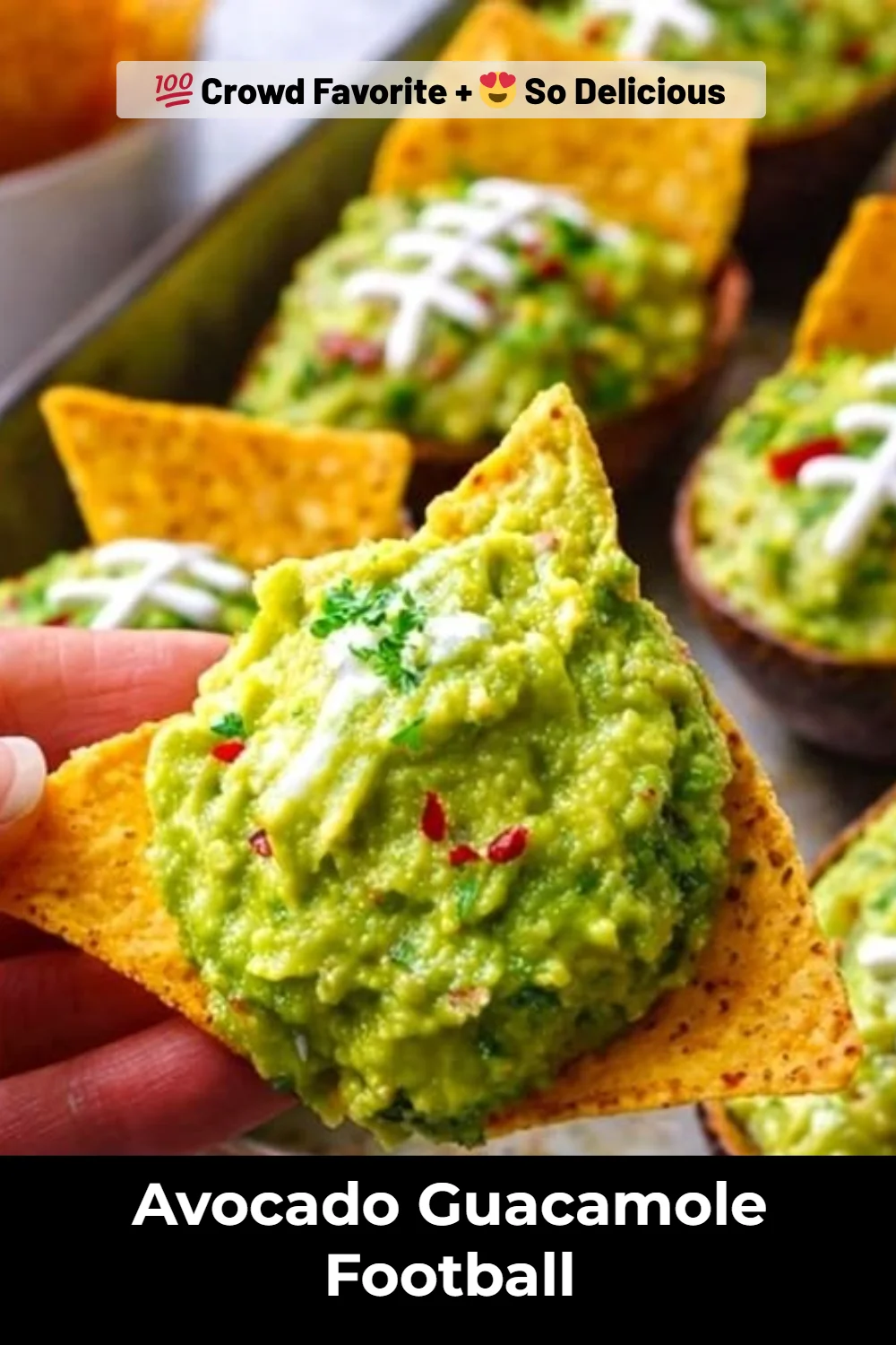 Avocado Guacamole Football