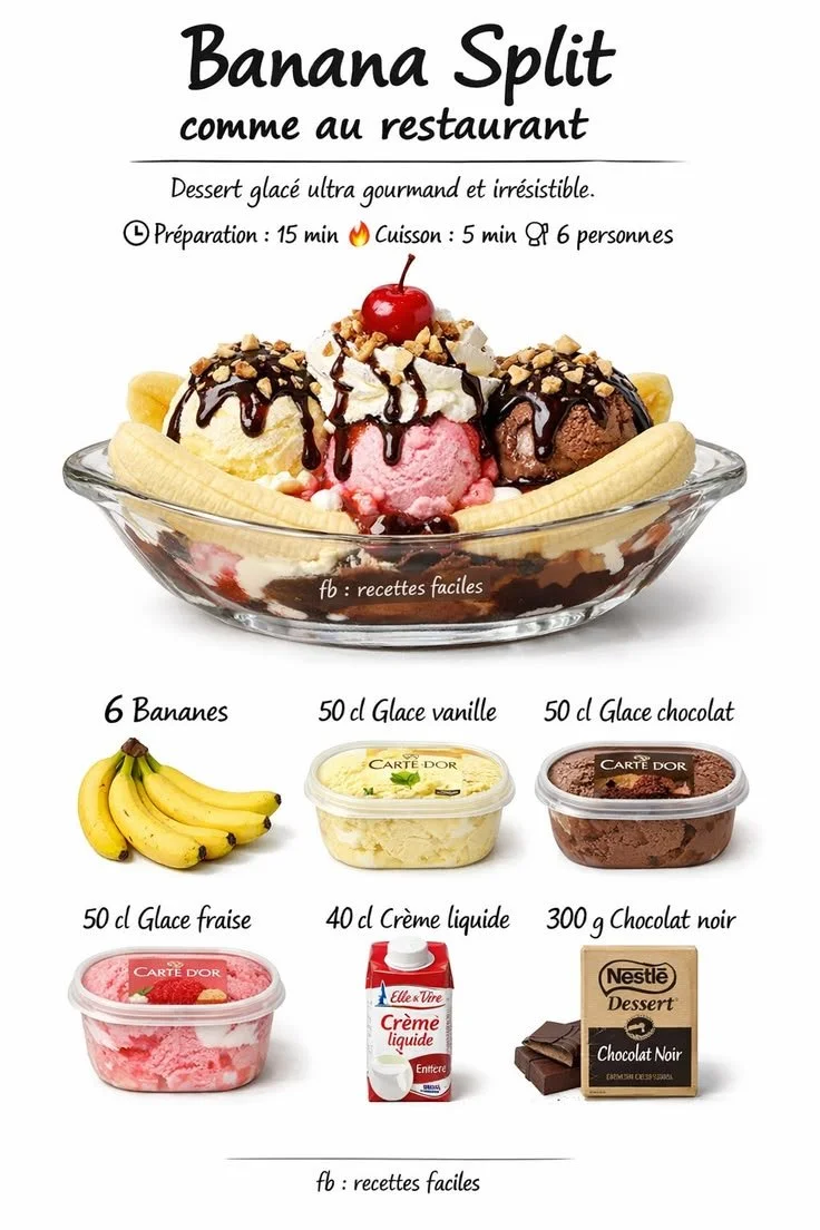Banana Split like at the restaurant