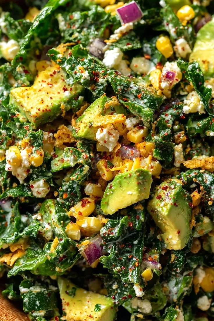 Best Mexican Street Corn Kale Salad