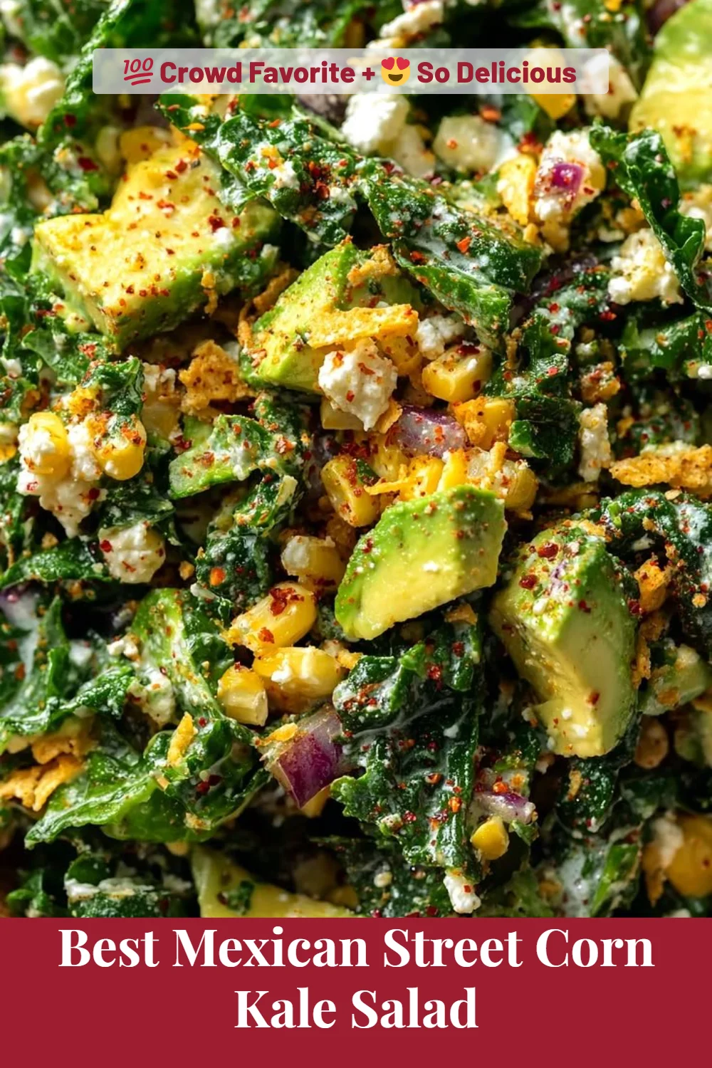 Best Mexican Street Corn Kale Salad