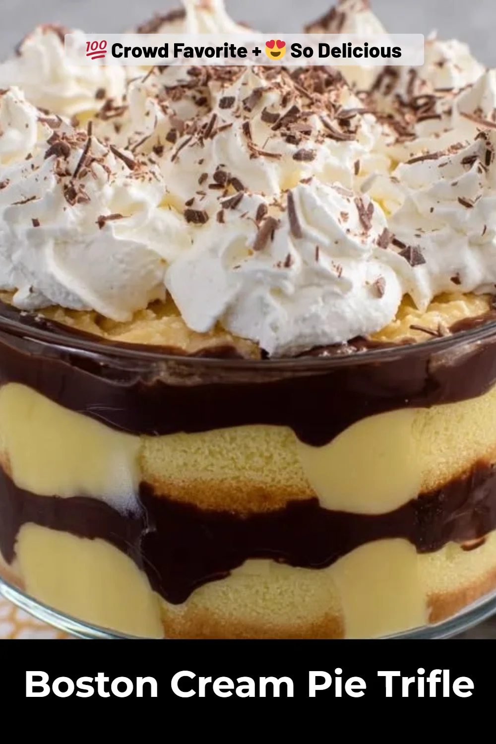 Boston Cream Pie Trifle