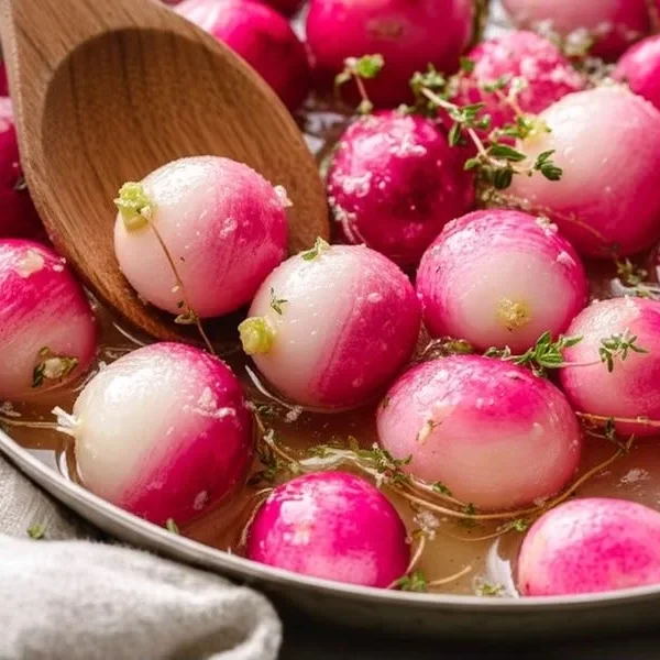 Fresh breakfast radishes ready for a healthy meal