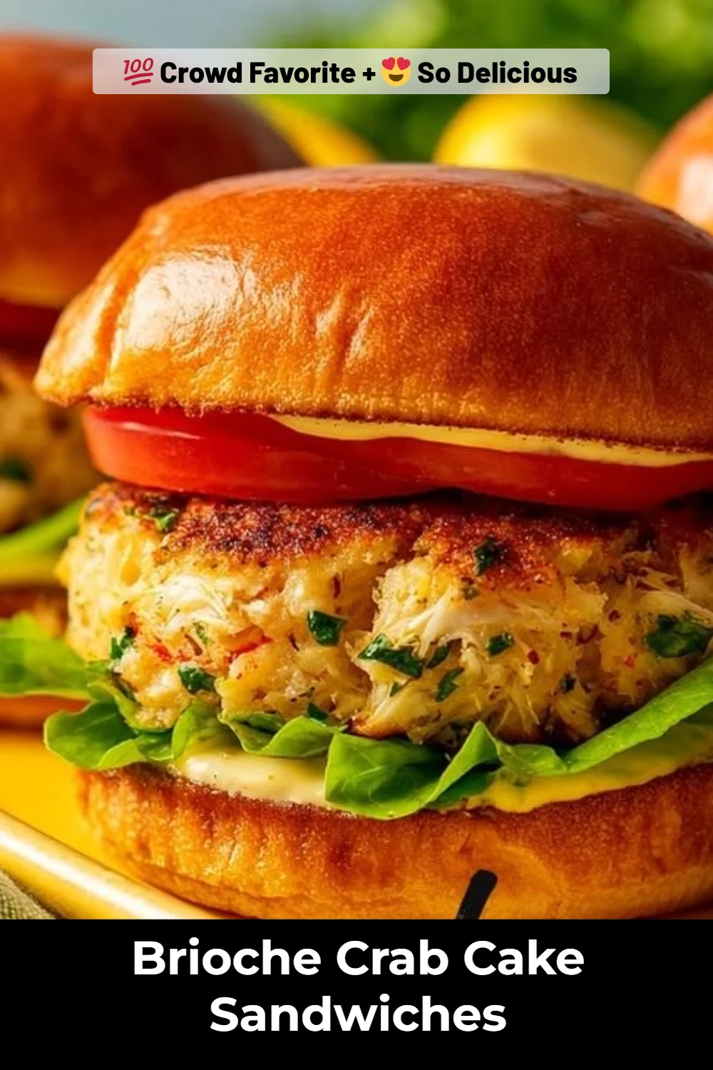 Brioche Crab Cake Sandwiches