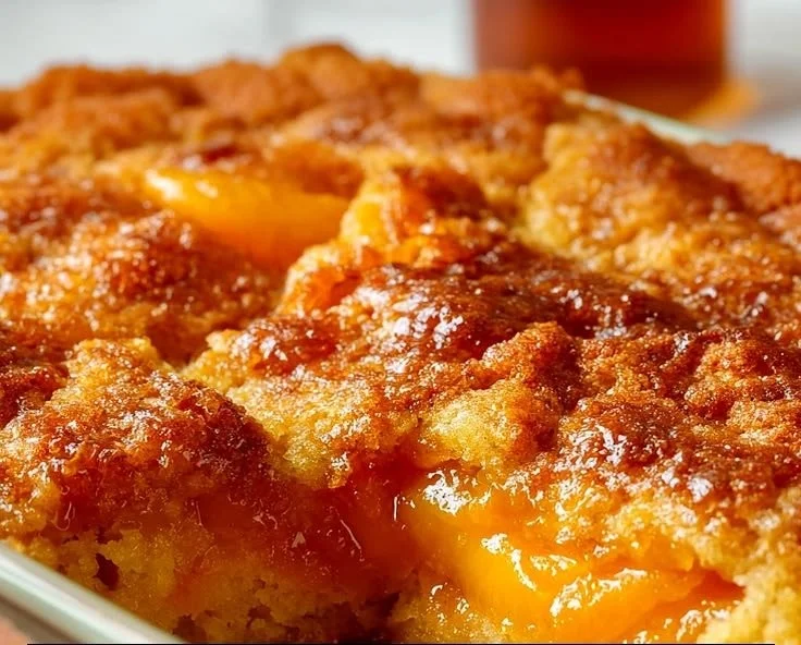 Buttery Peach Dump Cake
