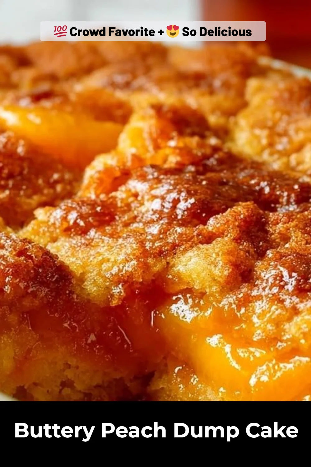 Buttery Peach Dump Cake