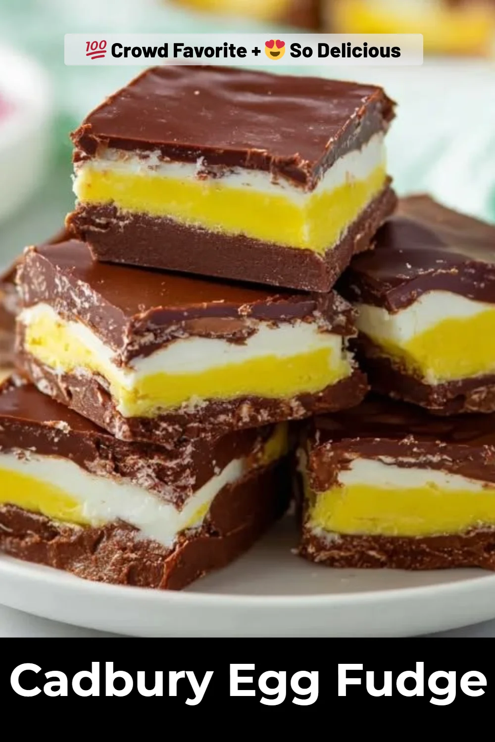 Cadbury Egg Fudge