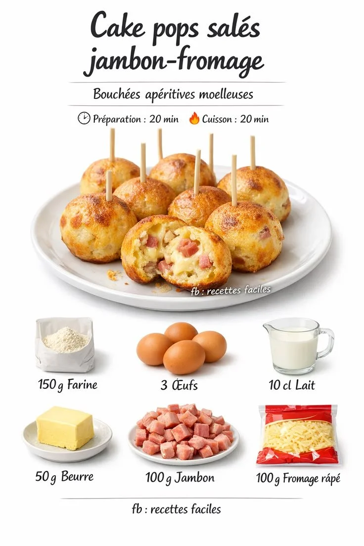 Cake Pops Salés Jambon-Fromage