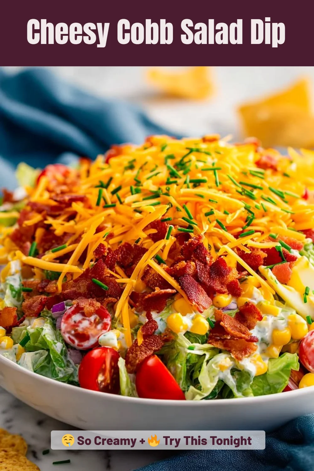 Cheesy Cobb Salad Dip