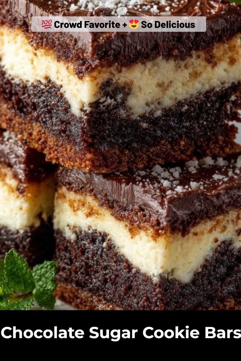 Chocolate Sugar Cookie Bars
