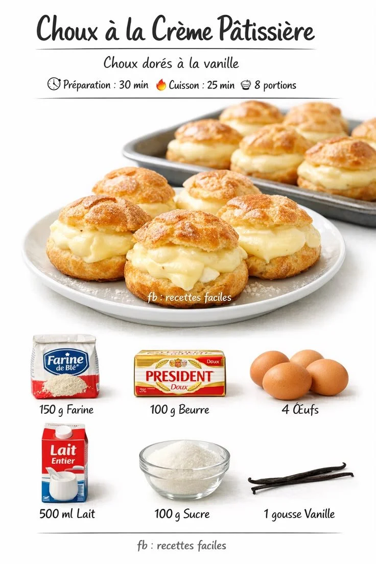 Choux à la Crème Pâtissière