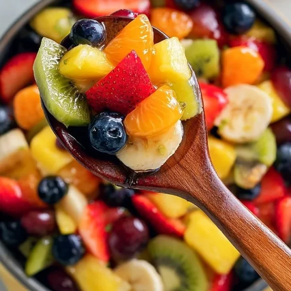 Citrus fruit salad with vibrant fruits and honey lime dressing served in a bowl