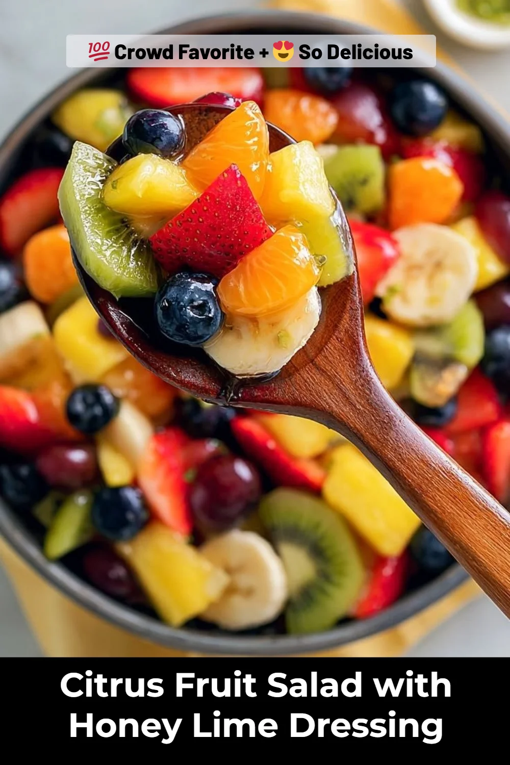 Citrus Fruit Salad with Honey Lime Dressing