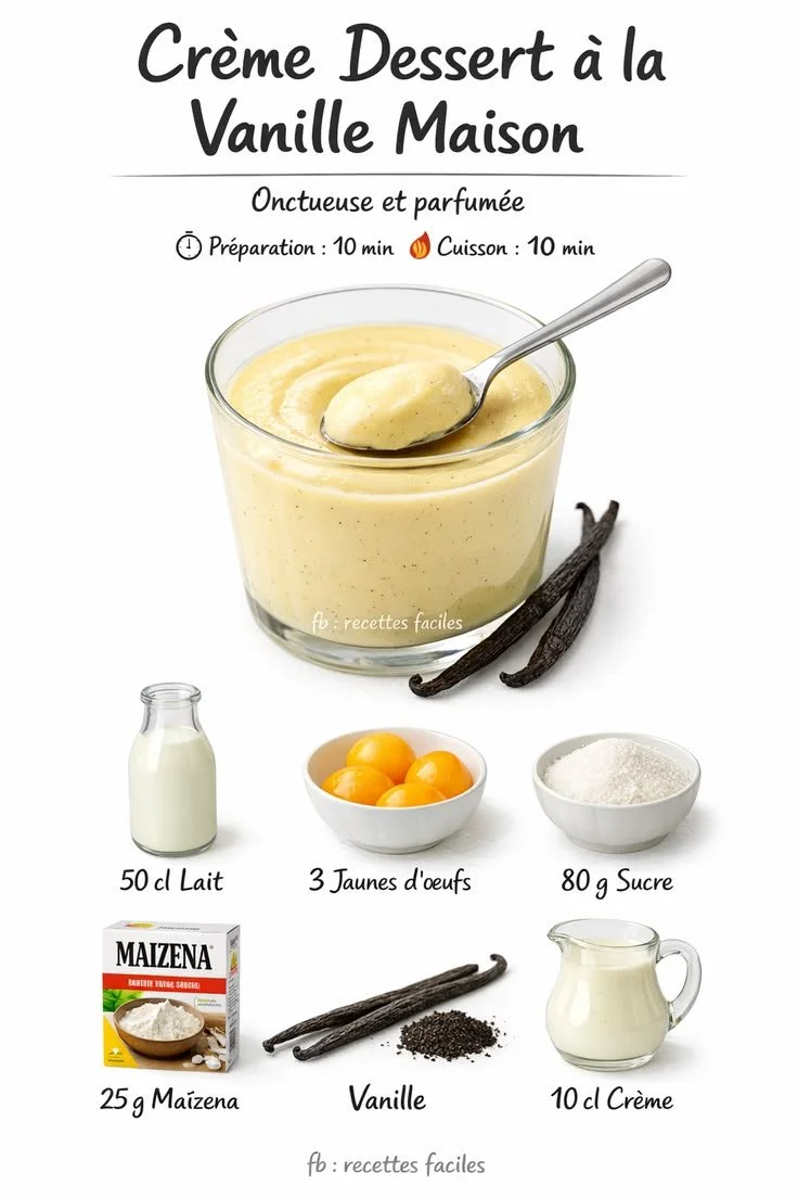 Crème Dessert à la Vanille Maison