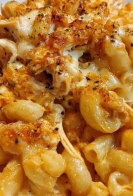 Crockpot Buffalo Chicken Mac & Cheese in a bowl, garnished with herbs