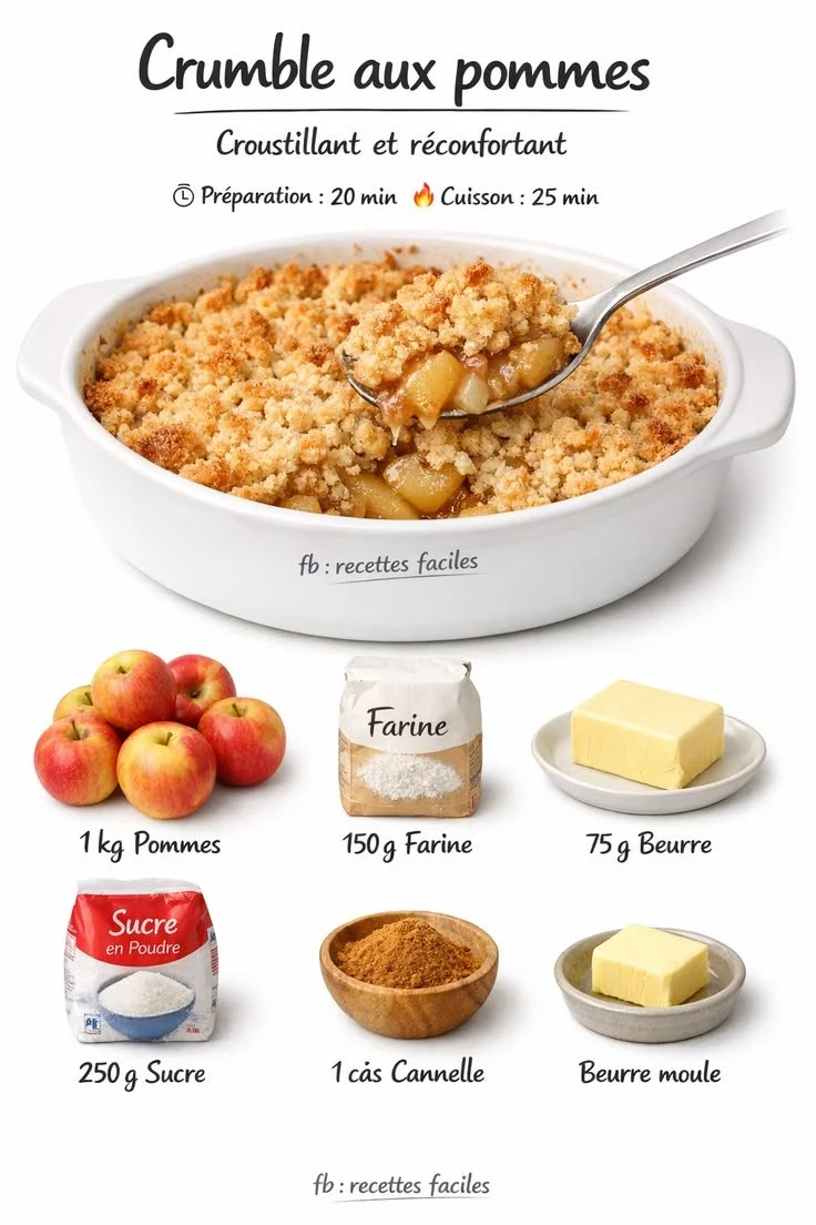 Crumble aux pommes