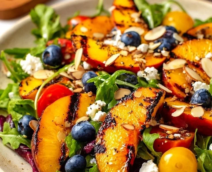 Easy Grilled Peach Salad