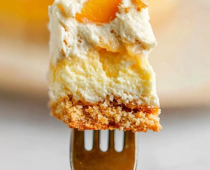 Easy Peach Ice Cream Cake