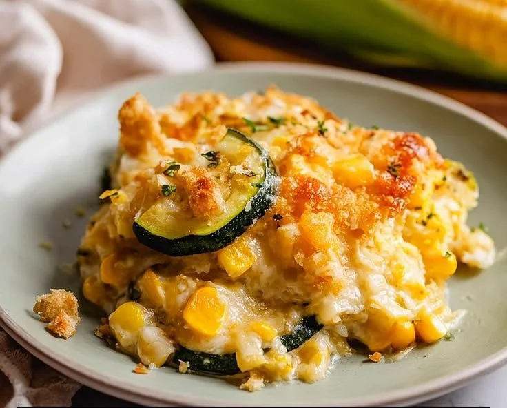 Easy Yellow Squash and Corn Casserole
