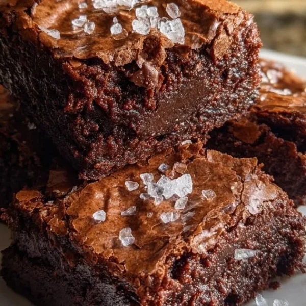 Delicious espresso brownies topped with chocolate and coffee flavor