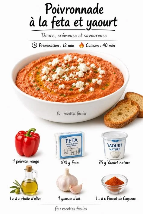 Feta and Yogurt Bell Pepper Dish