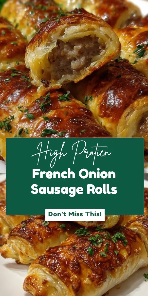 French Onion Sausage Rolls