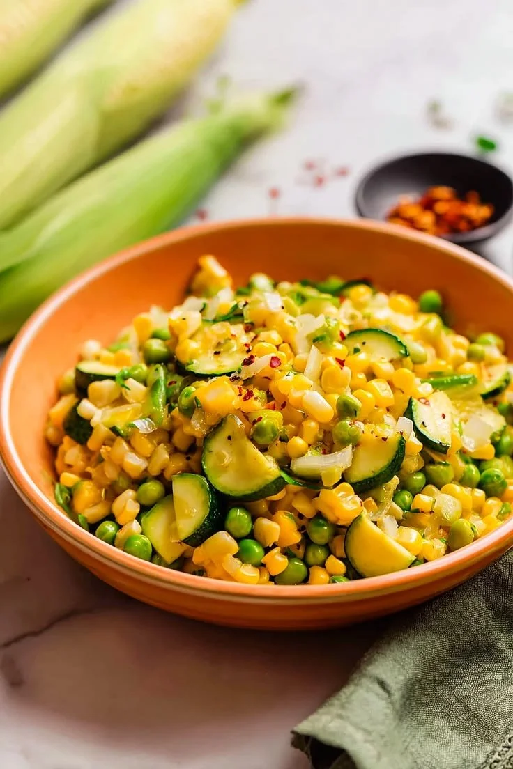 Fresh Corn and Zucchini Succotash